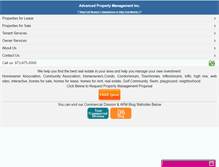 Tablet Screenshot of advancedpropertymgmt.com